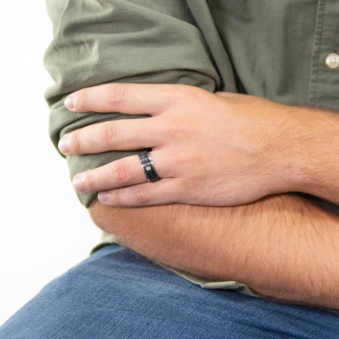 carbon fiber mens ring